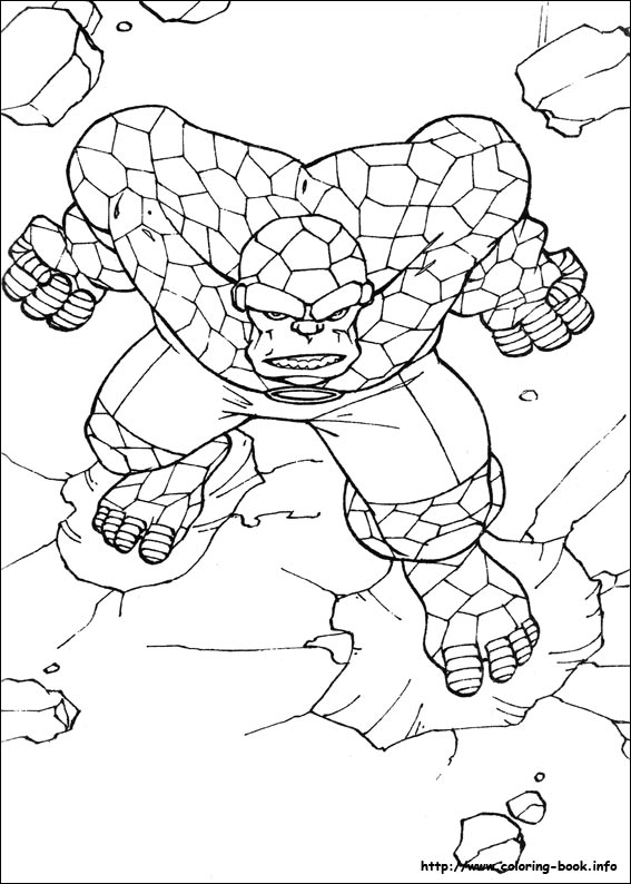 Fantastic Four coloring picture